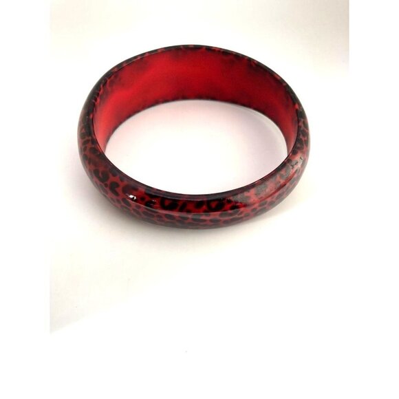 Set of 3 Acrylic Animal Leopard Print Chunky Bracelet Bangles - Picture 12 of 12